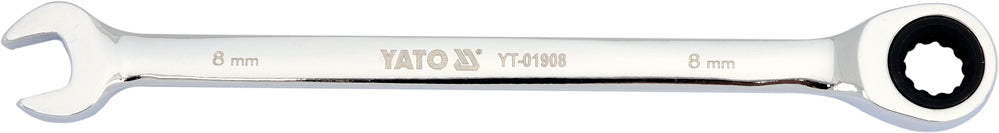 COMBINATION RATCHET WRENCH, 8MM (YT-01908)