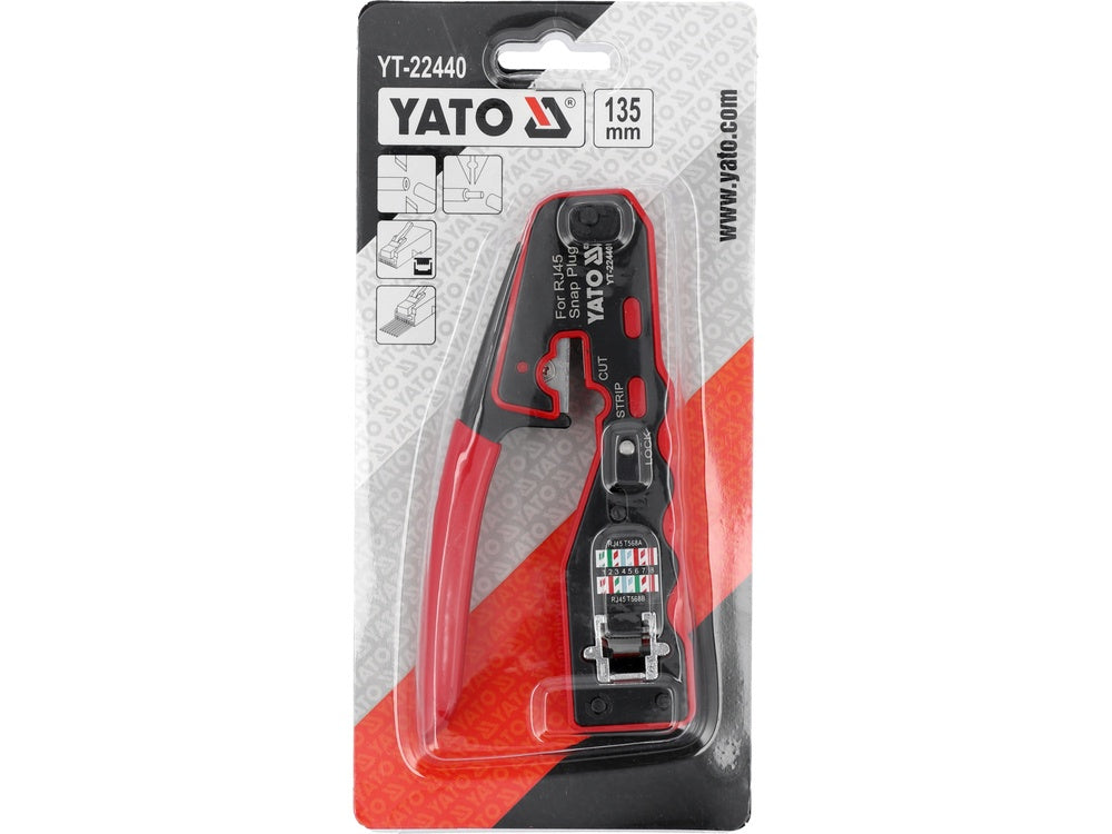 RJ-45 PASS THROUGH CRIMPING TOOL (YT-22440)