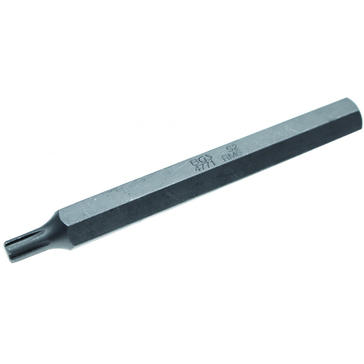 BIT | LENGTH 100 MM | 10 MM (3/8") DRIVE | SPLINE (FOR RIBE) M6 (4771)