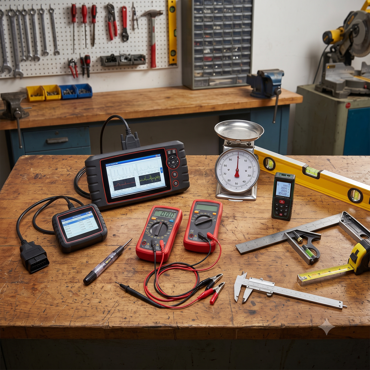 Automotive diagnostic and measuring equipment