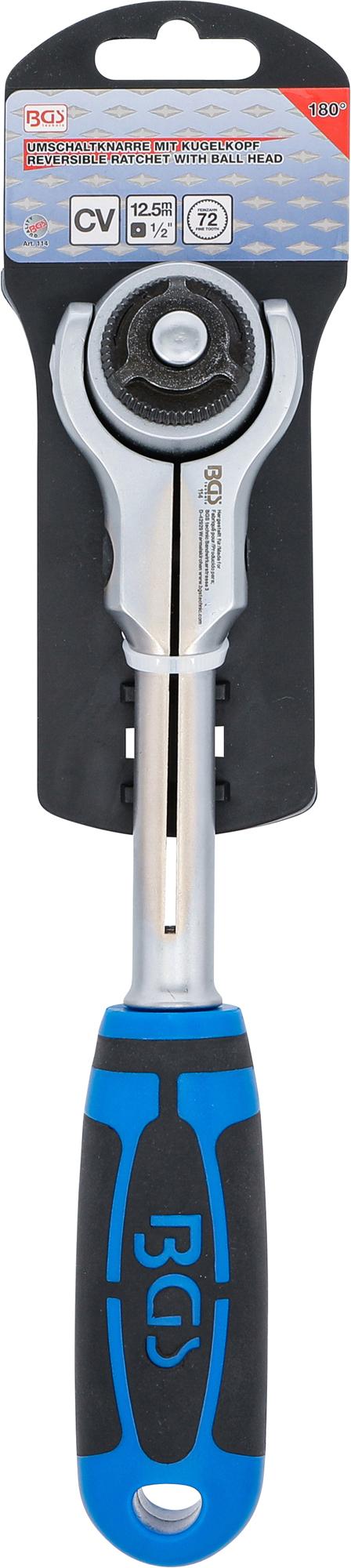 REVERSIBLE RATCHET WITH BALL HEAD | 12.5 MM (1/2") (114)