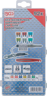 CAR FUSE ASSORTMENT | STANDARD | 92 PCS. (8124)