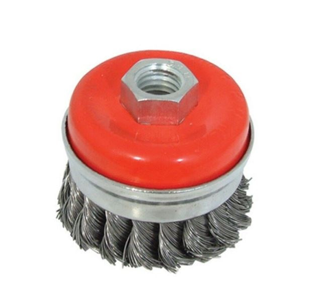 TWISTED WIRE CUP BRUSH | TWISTED / WITH RING | M14 | Ø 65 MM (ES740065R)