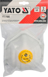 DISPOSABLE DUST MASKS FFP1/KZ 3PCS/VALVE (YT-7486)