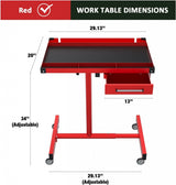 MOBILE ADJUSTABLE TELESCOPIC TABLE | WITH DRAWER (WT001)