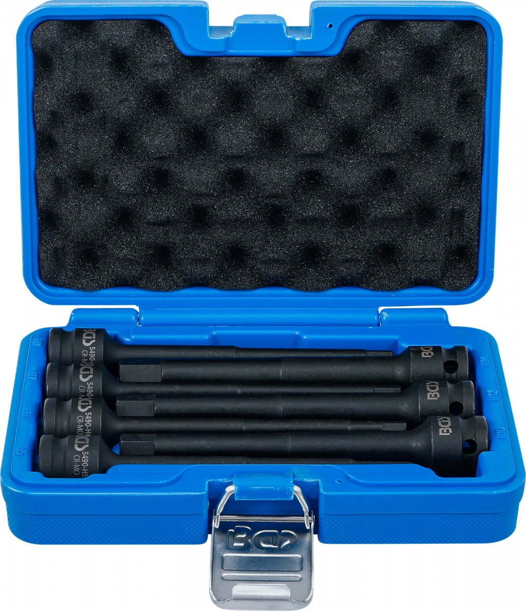 IMPACT BIT SOCKET SET | LENGTH 150 MM | 12.5 MM (1/2") DRIVE | INTERNAL HEXAGON 5 - 14 MM | 7 PCS. (5490)