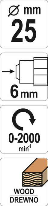 ROTARY RASP FOR WOOD 25MM (YT-61707)