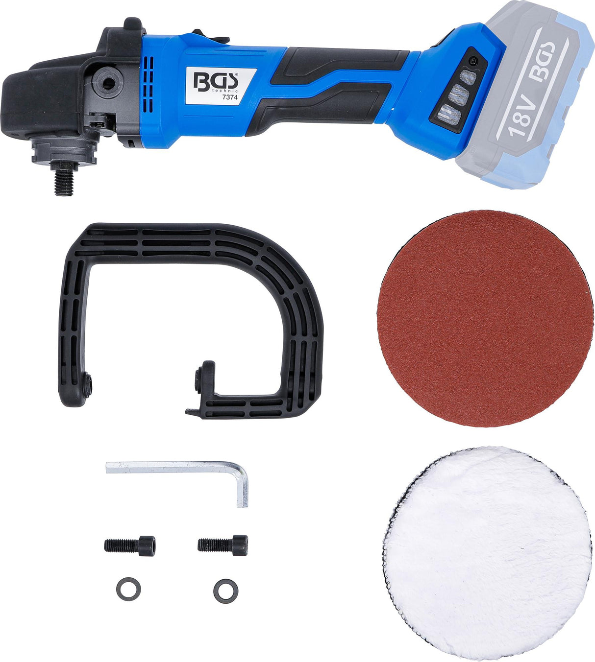 CORDLESS POLISHER AND GRINDER | BRUSHLESS | 18 V | WITHOUT RECHARGEABLE BATTERY (7374)