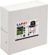 OUTDOOR BARBECUE / GRILL | WITH LID AND GRATES | WOODEN SHELVES (99581)