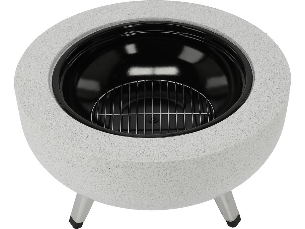 STEEL FIRE PIT 3IN1 WITH GRID 43.5CM (99718)