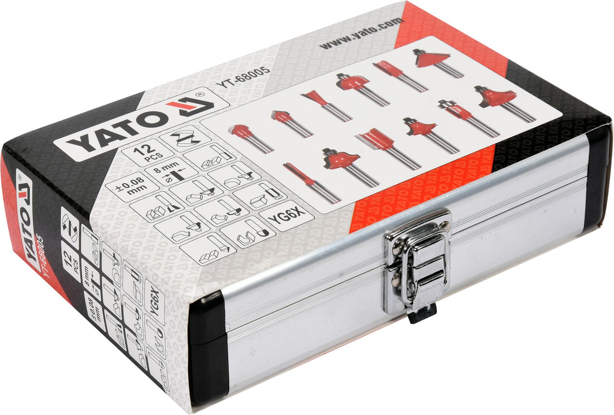 ROUTER BIT SET 12 PCS (YT-68005)