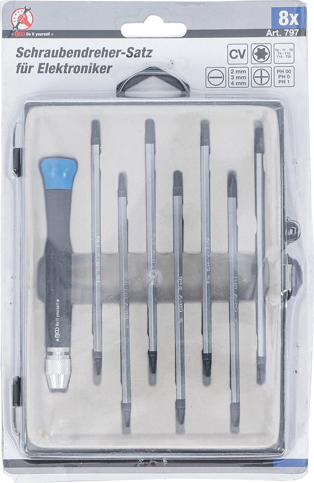 ELECTRICIANS SCREWDRIVER SET | 8 PCS. (797)