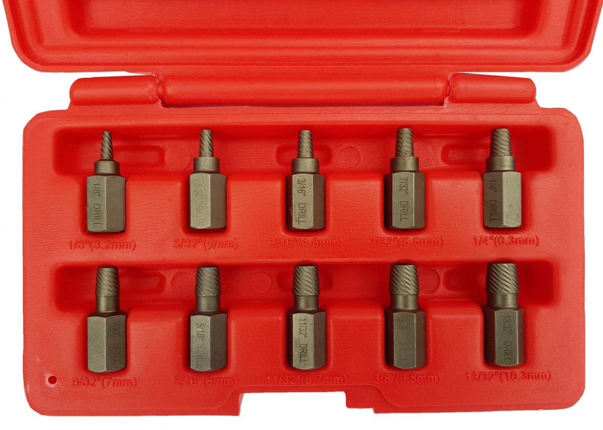 BOLT EXTRACTOR SET | 3-11 MM | 10 PCS. (V24375)