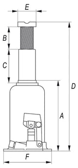 BOTTLE JACK 20T (YT-1707)