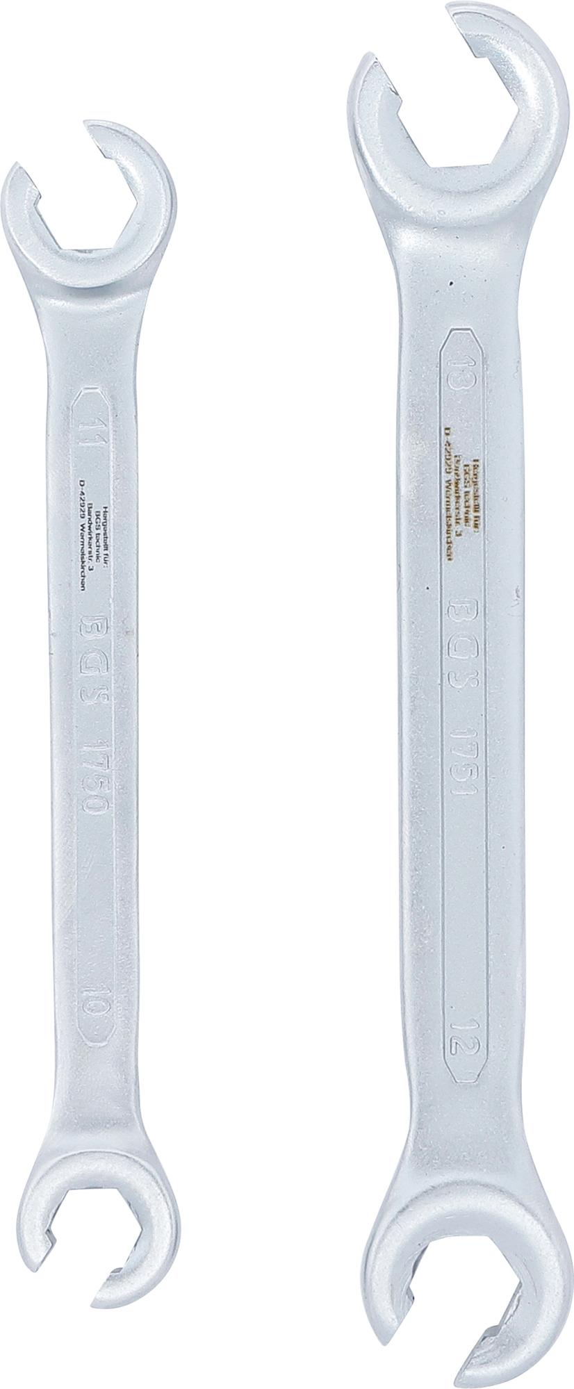 DOUBLE RING SPANNER SET, OPEN TYPE | 10 X 11 / 12 X 13 MM | 2 PCS. (1755)