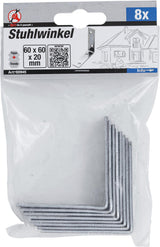 CHAIR BRACKET | 60 X 60 X 20 MM | 8 PCS. (80945)