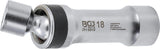 SPARK PLUG SOCKET, 12-POINT, WITH RETAINING SPRING | 10 MM (3/8") DRIVE | 18 MM (6849)