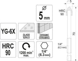 GLASS AND TILE DRILL WITH HEX SHANK 5MM (21702)