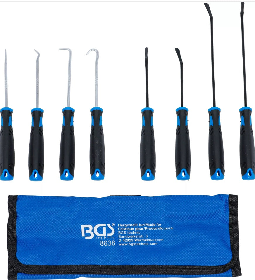 HOOK SET WITH STRAIGHT AND ROUNDED TIPS | 8 PCS. (8638)