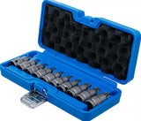 IMPACT BIT SOCKET SET | 12.5 MM (1/2") DRIVE | T-STAR (FOR TORX) T20 - T70 | 10 PCS. (5097)