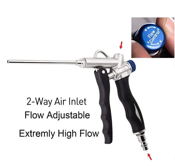 AIR BLOW GUN | 2 AIR INLETS | WITH REGULATOR (ABG001)