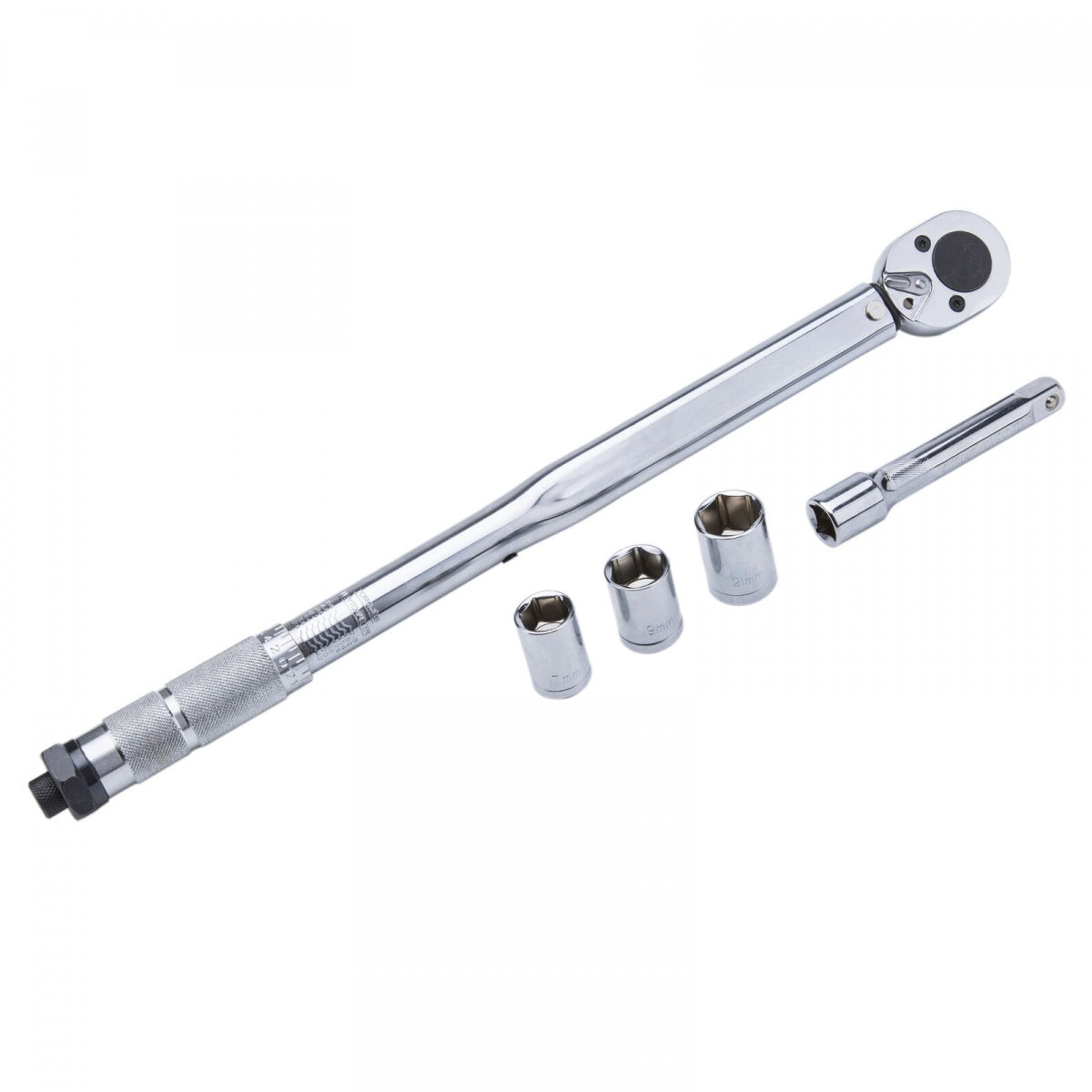 TORQUE WRENCH | EXTENSION BAR + 3 SOCKETS | 12.5 MM (1/2") | 28 - 210 NM (TW12)
