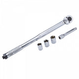 TORQUE WRENCH | EXTENSION BAR + 3 SOCKETS | 12.5 MM (1/2") | 28 - 210 NM (TW12)