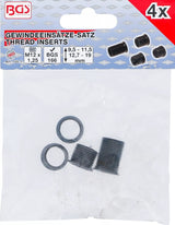 THREAD INSERTS | M12 X 1.25 | FOR BGS 166 | 4 PCS. (166-1)