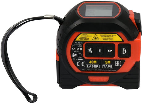 LASER DISTANCE METER W/ MEASURING TAPE (YT-73122)