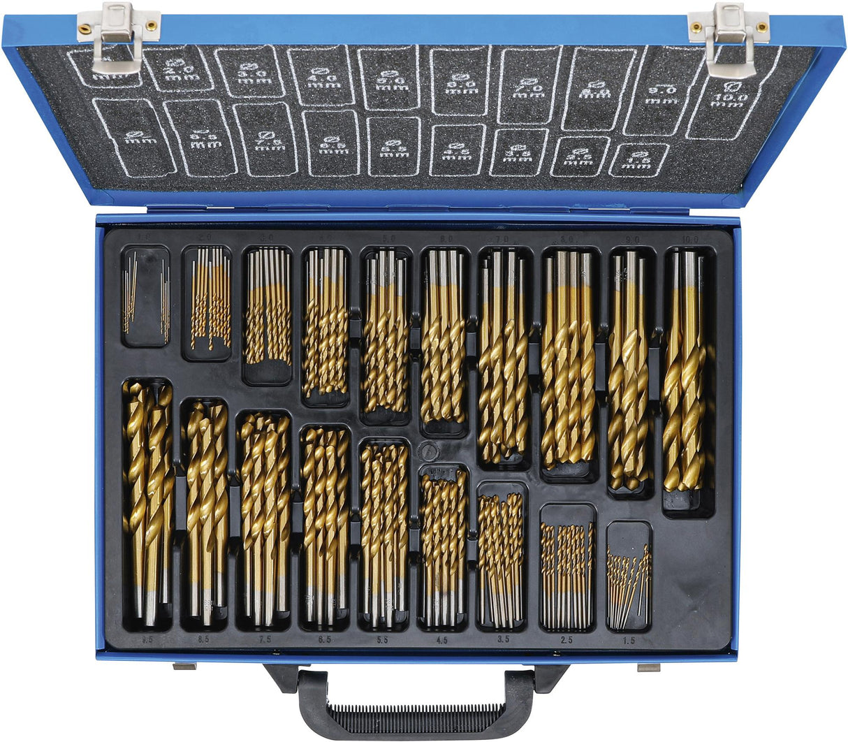 TWIST DRILL SET | HSS | TITANIUM NITRATED | 1 - 10 MM | 170 PCS. (1994)