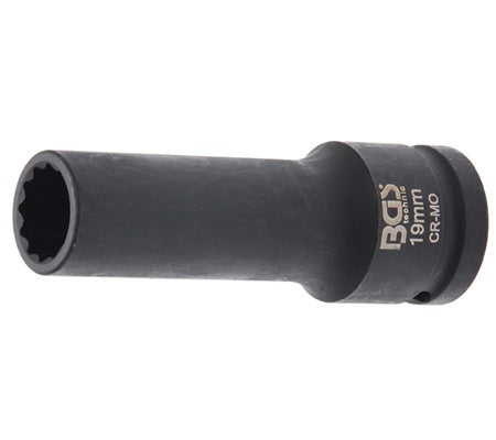 IMPACT SOCKET 12-POINT, DEEP | 20 MM (3/4") DRIVE | 19 MM (5346)
