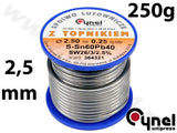 SOLDER SN60PB40 2.5MM 250G (76823)