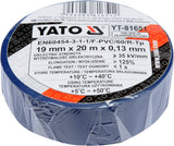 INSULATION TAPE 0.13MM 19MMX20M BLUE (YT-81651)