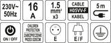 POWER STRIP W. GROUND 4S 5M (72355)