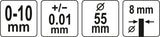 DIAL INDICATORS 0-10MM (YT-72450)