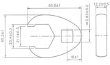 CROWFOOT SPANNER | 12.5 MM (1/2") DRIVE | 25 MM (1757-25)
