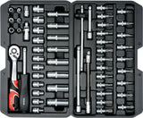 SOCKET SET 1/4" 56PCS (YT-14501)