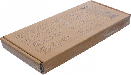 TOOL TRAY 1/3: IMPACT SOCKETS HEXAGON | 12.5 MM (1/2") | 10 - 24 MM | 20 PCS. (4130)