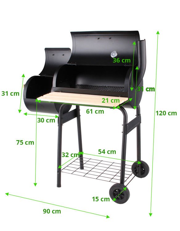 GRILL AND SMOKER, COOKING AREA: 60CM (W) (99513)
