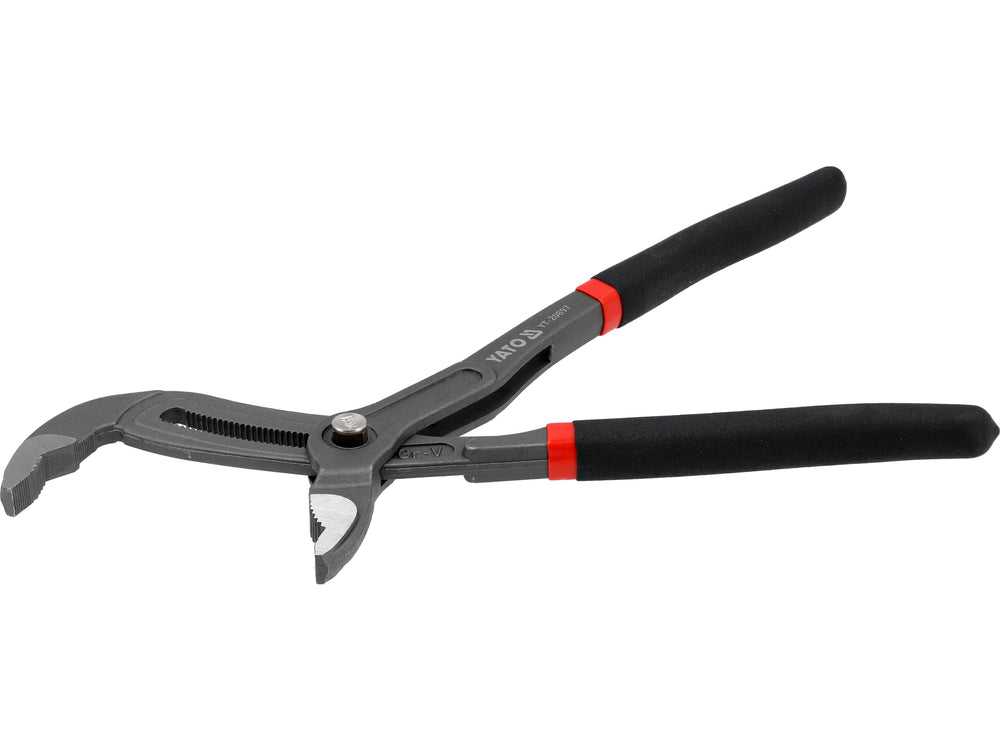 PLUMBING PLIERS FOR LARGER DIAMETER PIPES | PUSH-BUTTON LOCKING | 300 MM (YT-20897)