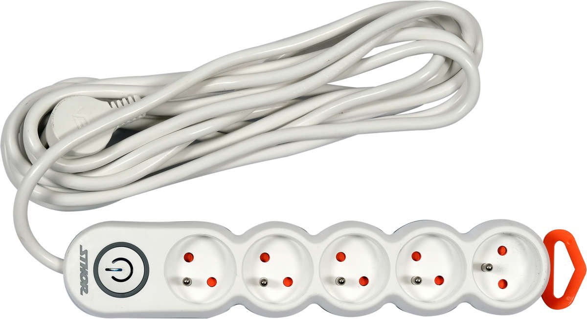 POWER STRIP W. GROUND 5S 5M (72358)