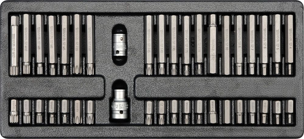 PVC TRAY WITH 40PCS SCREWDRIVER BITS (YT-5538)