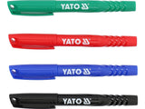 TECHNICAL MARKERS SET 4 PCS / BLACK-GREEN-RED-BLUE (YT-69304)