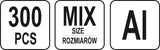 300 PCS M3-M10 MIX THRE ALU&STE RIV NUT (YT-36480)