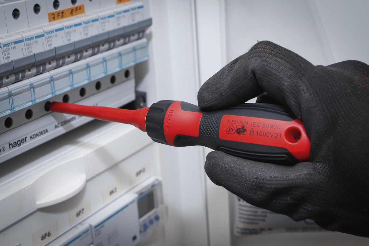 VDE SCREWDRIVER SET | WITH INTERCHANGEABLE BLADES | 8 PCS. (35813)