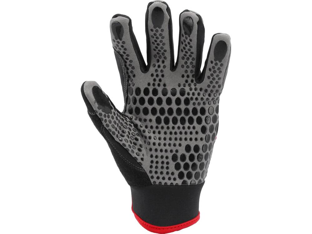 GLOVES WITH SILICONE DOTS S. 10 (YT-74666)