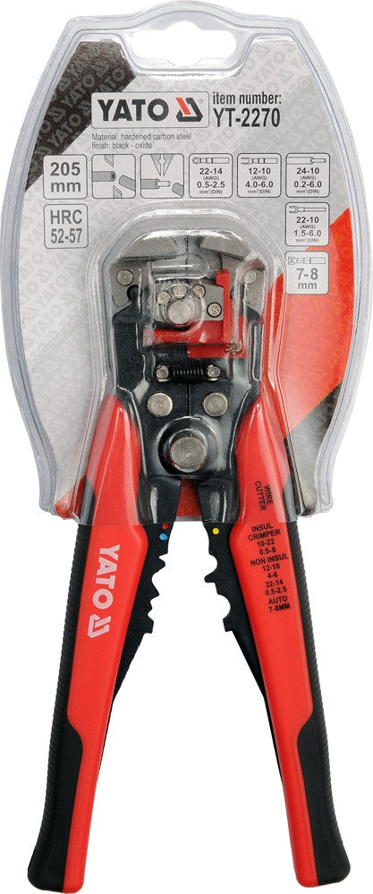 MULTIFUNCTION WIRE STRIPPER 205MM (YT-2270)