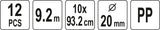 12PCS DRAIN ROD SET 10X92CM (YT-24980)