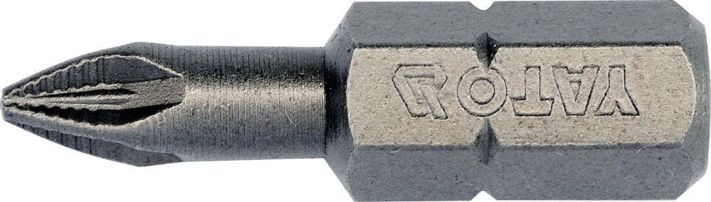SCREWDRIVER BITS 10PCS  PZ1X25MM S2 (YT-04702)