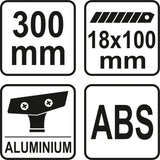 WINDOW SCRAPER 300MM (YT-7550)